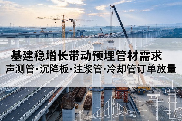 肇州基建稳增长带动预埋监测管材需求，声测管、沉降板、注浆管订单持续放量