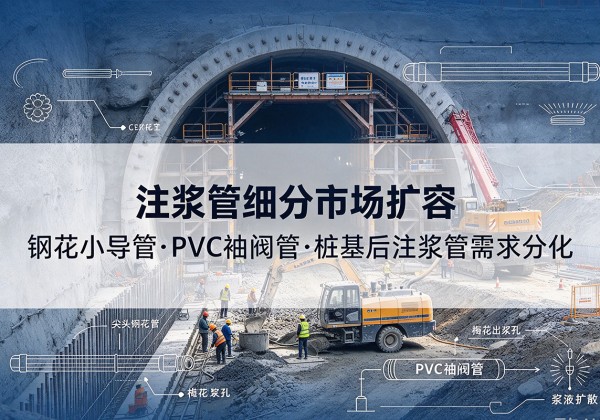 肇州注浆管细分市场扩容，隧道钢花小导管、PVC 袖阀管、桩基后注浆管需求分化